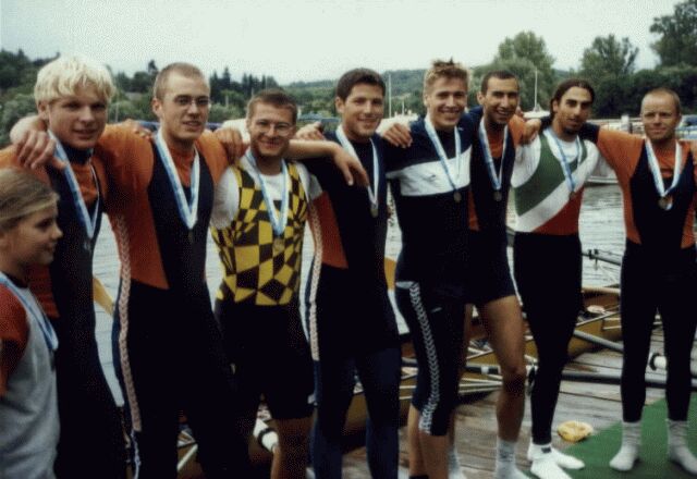 The winning eight from the bavarian championship 2000 
in Schweinfurt.